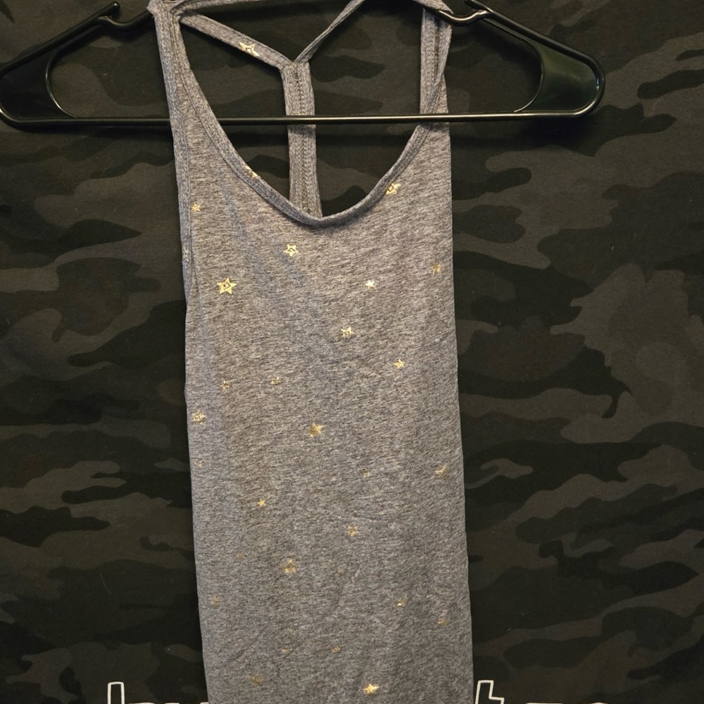 Elegant Gray Starry Women's Tank Top